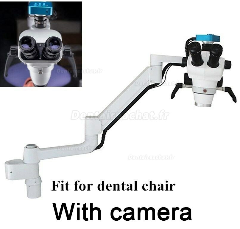 Microscope chirurgicale dentaire avec caméra pour fauteuil dentaire